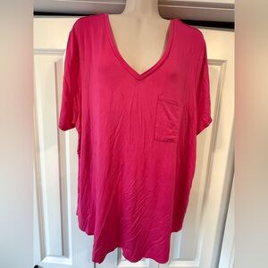 Grace + Karma magenta pink essential tee shirt top 2X